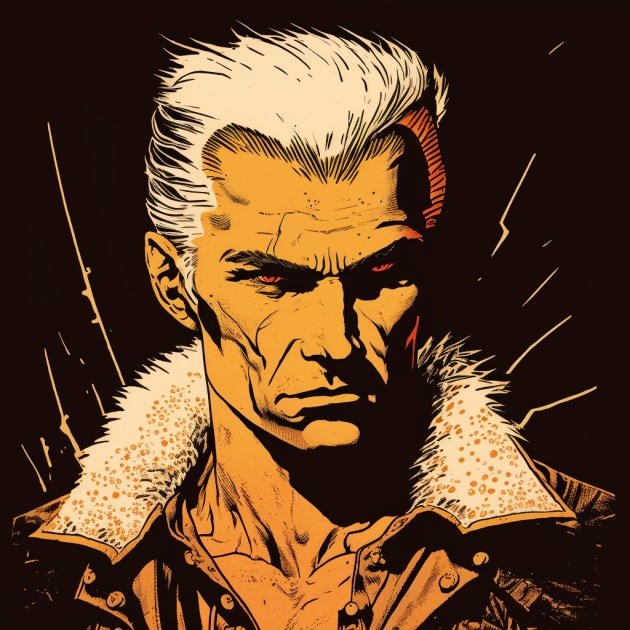 geralt-of-rivia-art-style-of-steve-ditko