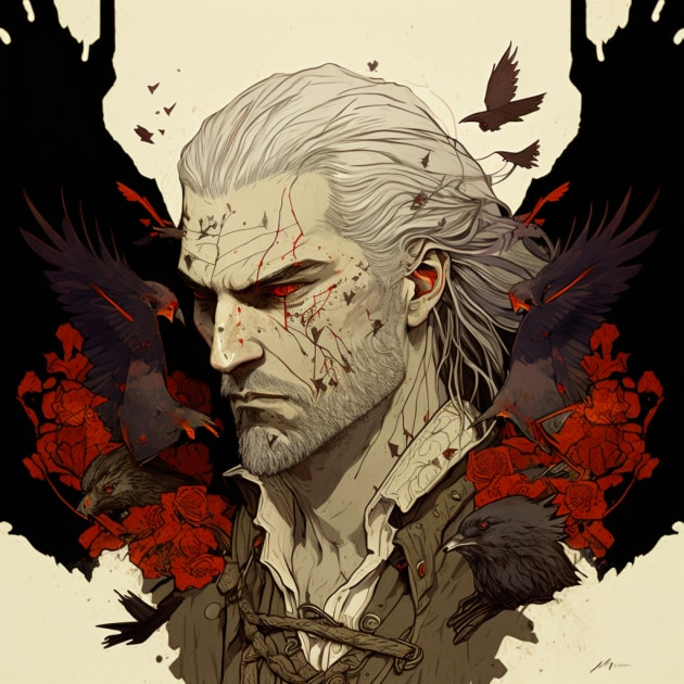 geralt-of-rivia-art-style-of-takato-yamamoto