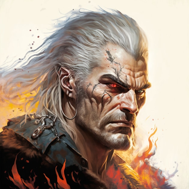 geralt-of-rivia-art-style-of-boris-vallejo