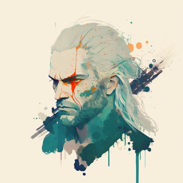 geralt-of-rivia-art-style-of-conrad-roset