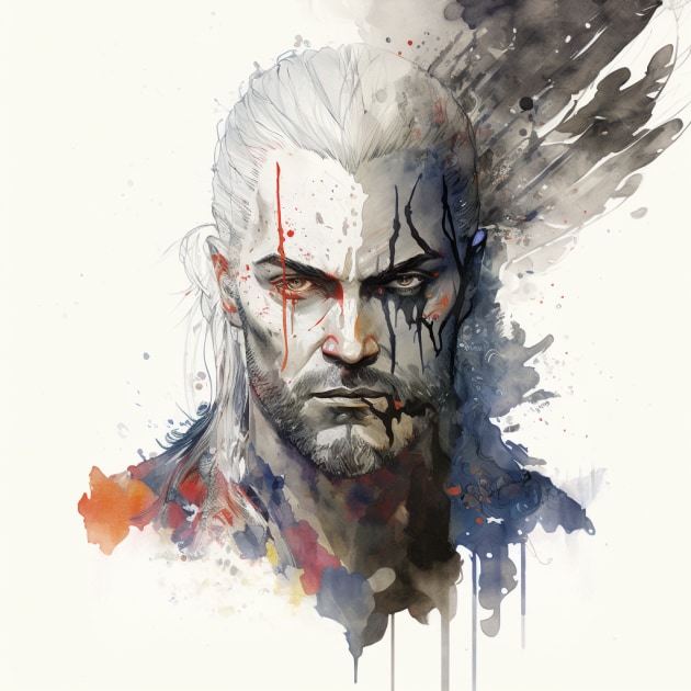 geralt-of-rivia-art-style-of-david-mack