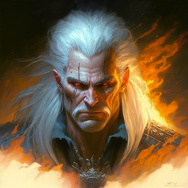 geralt-of-rivia-art-style-of-jeff-easley