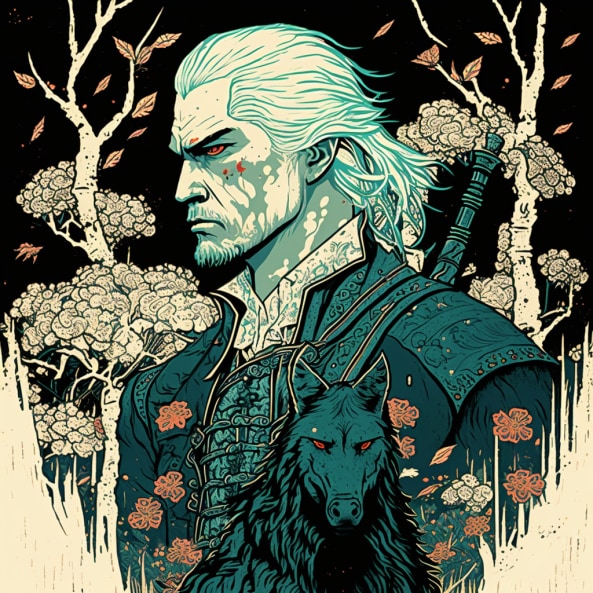 geralt-of-rivia-art-style-of-yuko-shimizu