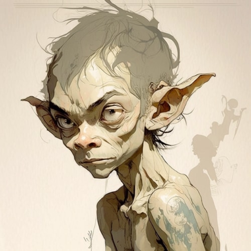 gollum-art-style-of-aiartes
