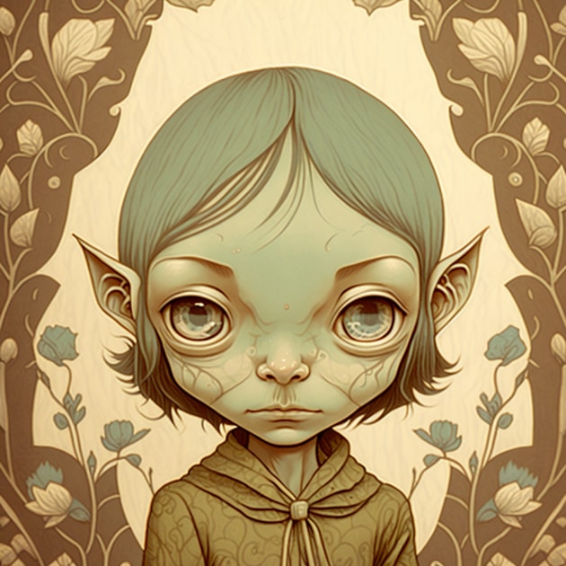 gollum-art-style-of-audrey-kawasaki