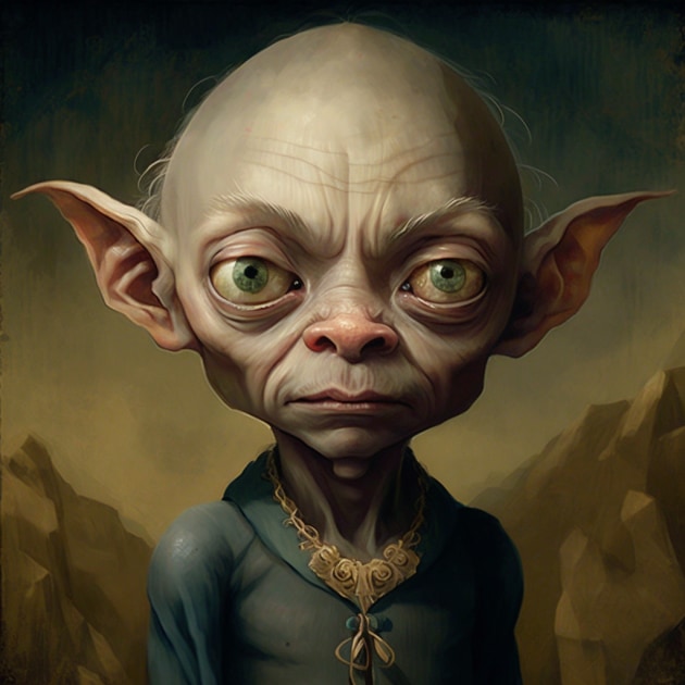 gollum-art-style-of-benjamin-lacombe