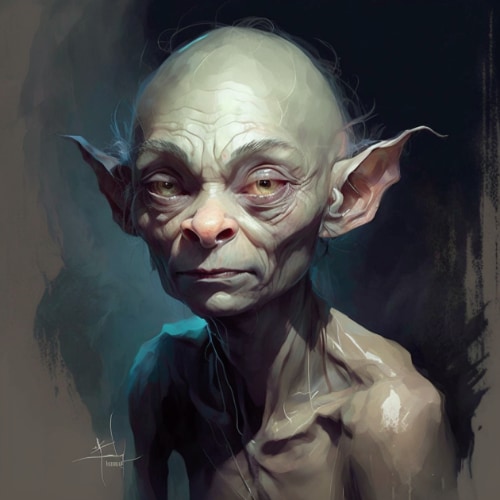gollum-art-style-of-charlie-bowater