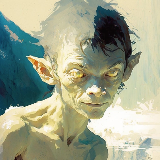 gollum-art-style-of-coby-whitmore