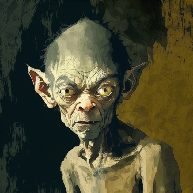 gollum-art-style-of-egon-schiele