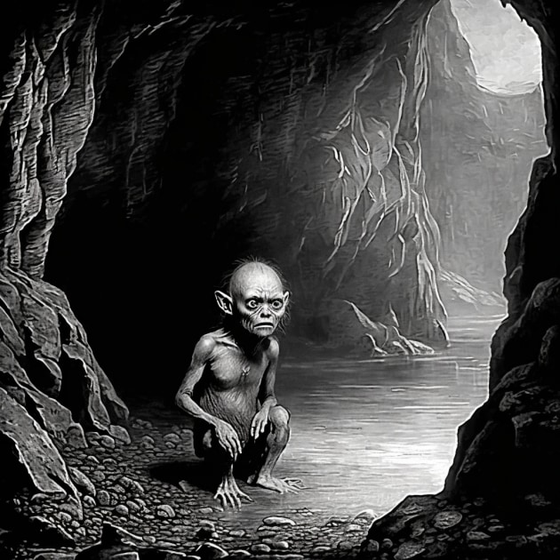 gollum-art-style-of-gustave-dore