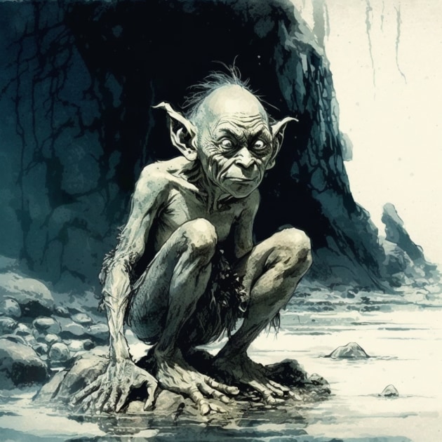 gollum-art-style-of-heinrich-kley