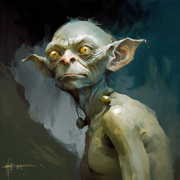 gollum-art-style-of-jeffrey-catherine-jones