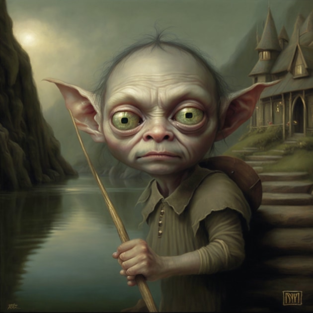 gollum-art-style-of-mark-ryden