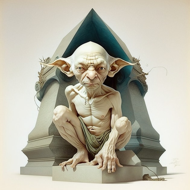 gollum-art-style-of-michael-parkes