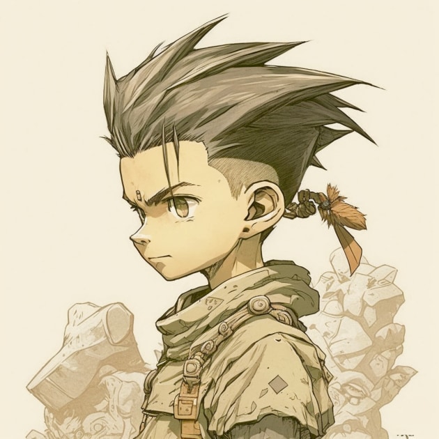 gon-freecss-art-style-of-akihiko-yoshida