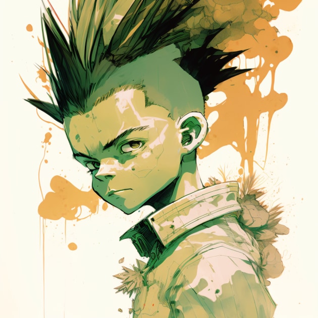 gon-freecss-art-style-of-eric-canete