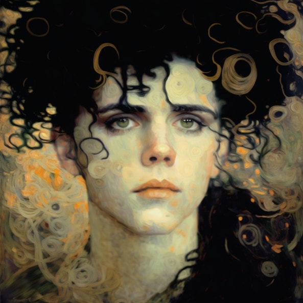 gon-freecss-art-style-of-gustav-klimt