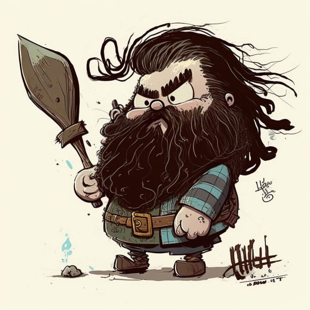 hagrid-art-style-of-skottie-young