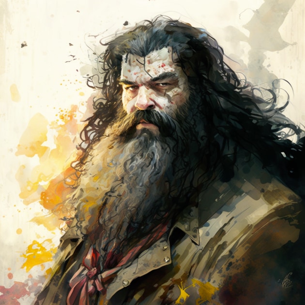 hagrid-art-style-of-yoshitaka-amano