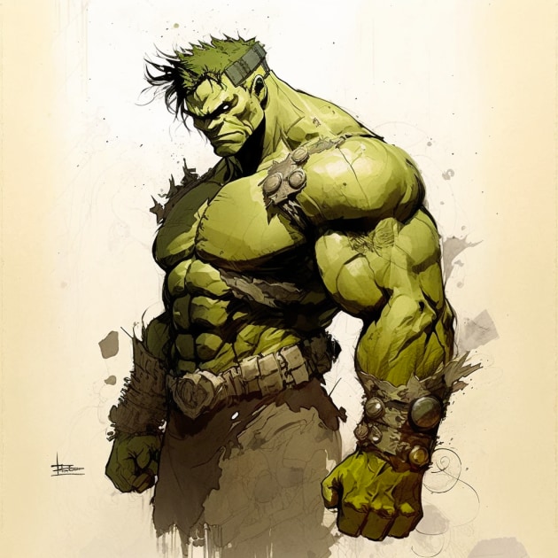 hulk-art-style-of-akihiko-yoshida