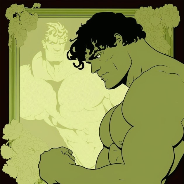 hulk-art-style-of-aubrey-beardsley