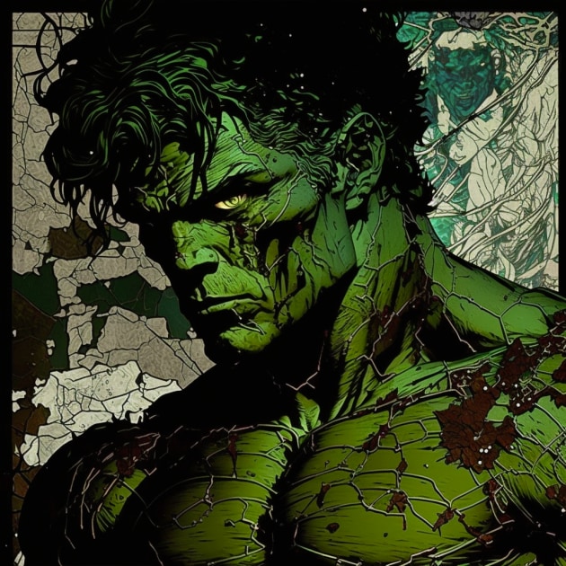 hulk-art-style-of-harry-clarke