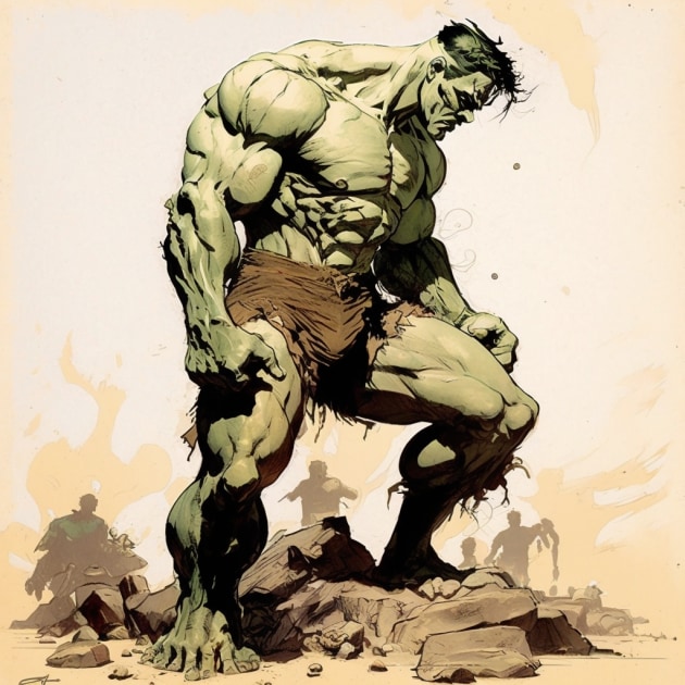 hulk-art-style-of-heinrich-kley