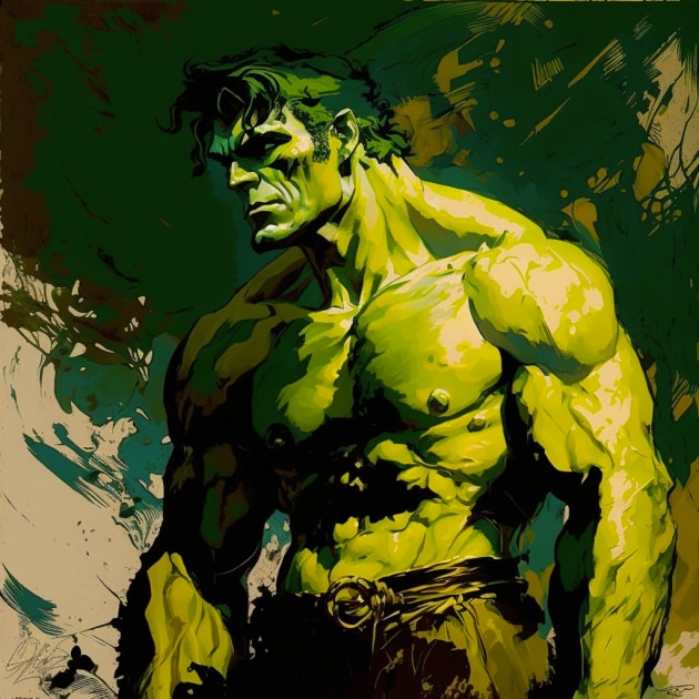 hulk-art-style-of-leon-bakst