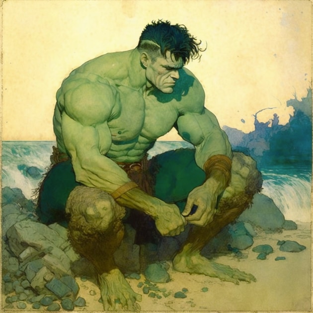 hulk-art-style-of-warwick-goble