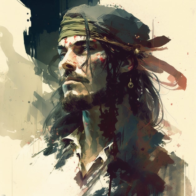 jack-sparrow-art-style-of-bill-sienkiewicz