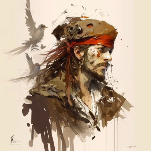 jack-sparrow-art-style-of-claire-wendling