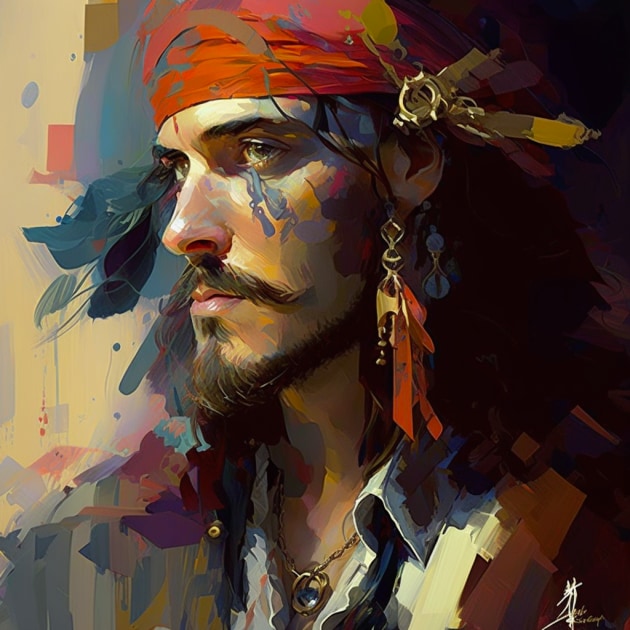 jack-sparrow-art-style-of-isaac-maimon