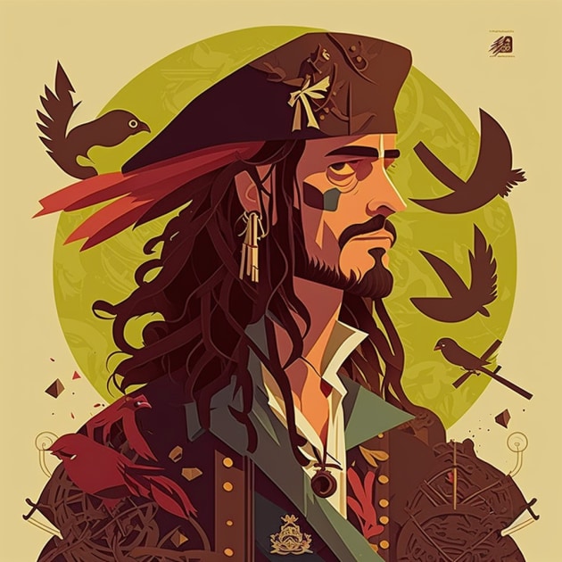 jack-sparrow-art-style-of-josh-agle