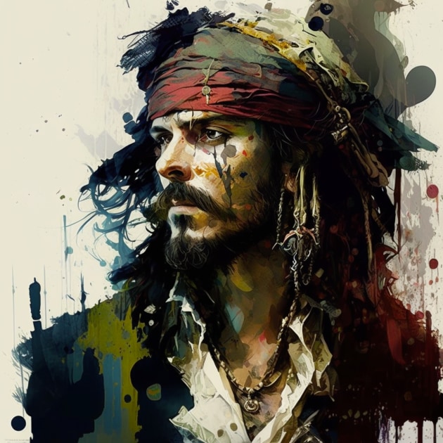 jack-sparrow-art-style-of-leon-bakst