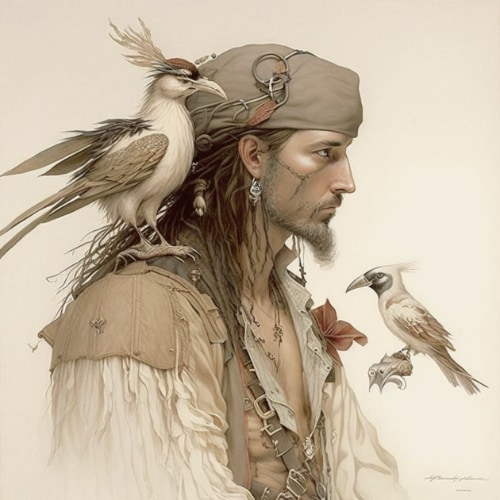 jack-sparrow-art-style-of-michael-parkes