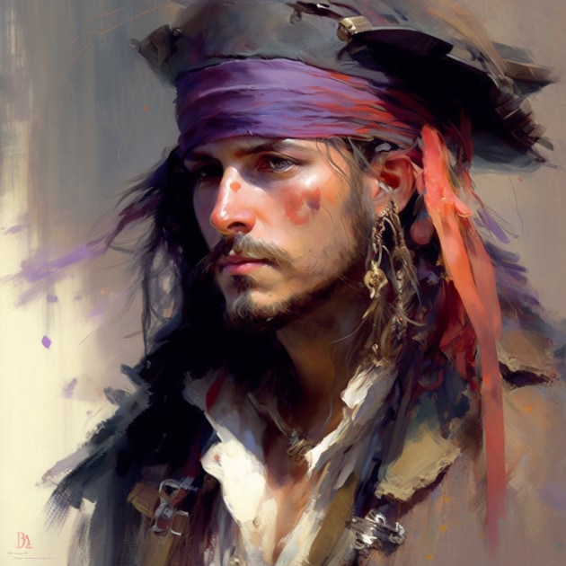 jack-sparrow-art-style-of-pino-daeni