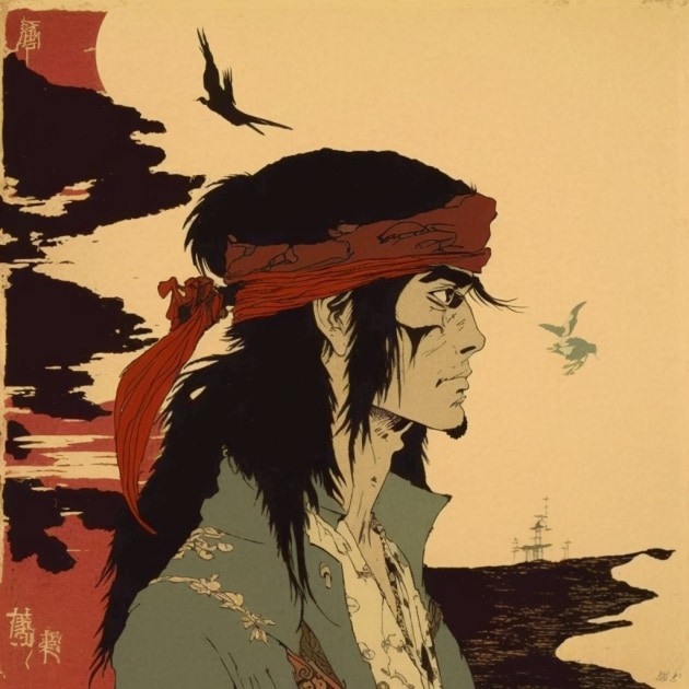 jack-sparrow-art-style-of-toshio-saeki