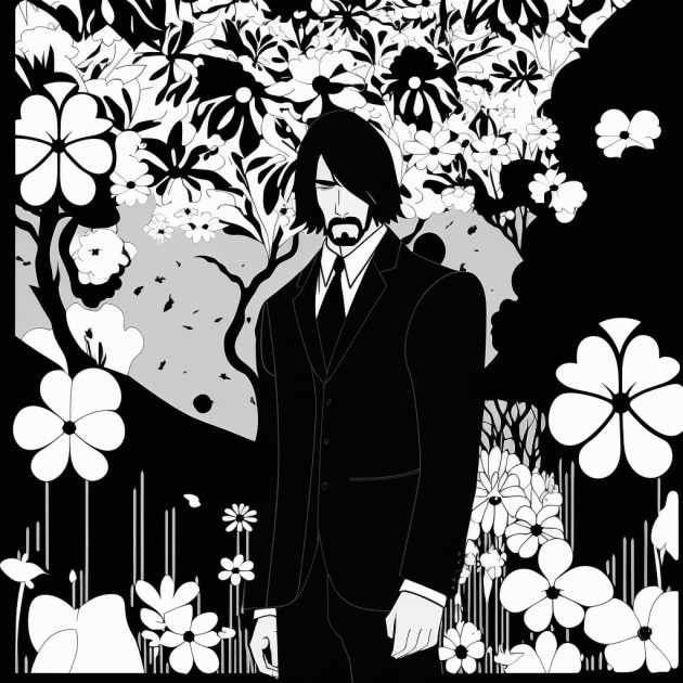 john-wick-art-style-of-aubrey-beardsley