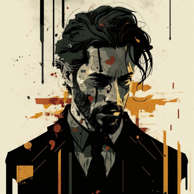 john-wick-art-style-of-egon-schiele