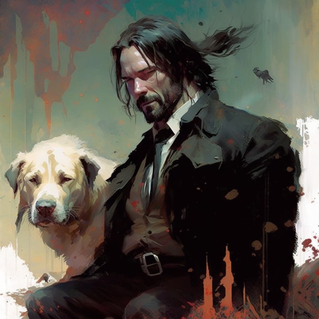 john-wick-art-style-of-frank-frazetta