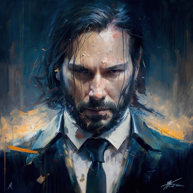 john-wick-art-style-of-karol-bak