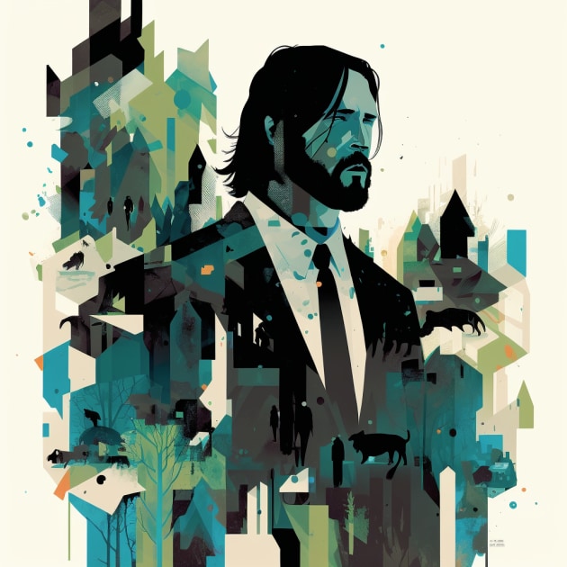 john-wick-art-style-of-keith-negley