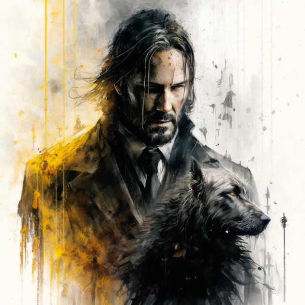 john-wick-art-style-of-luis-royo