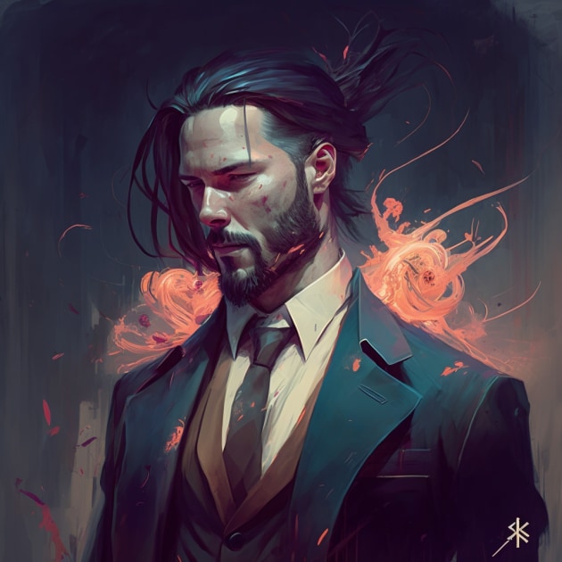 john-wick-art-style-of-peter-mohrbacher