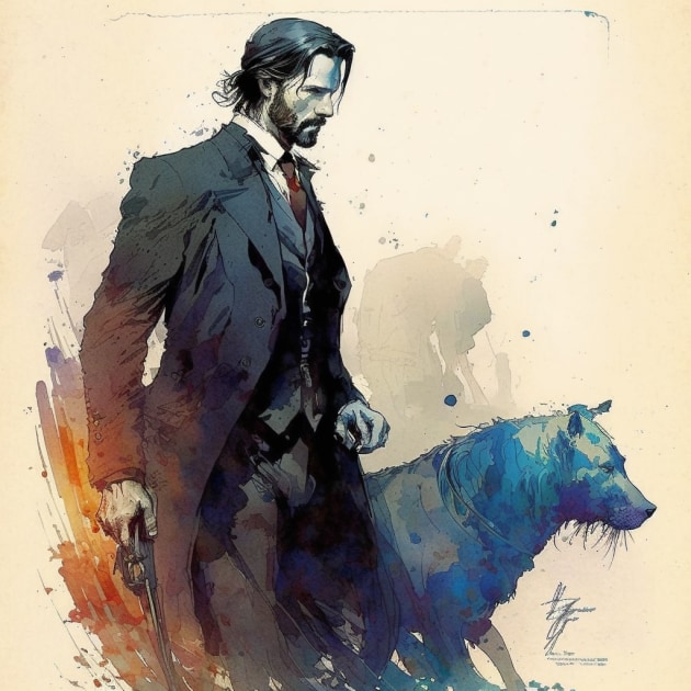 john-wick-art-style-of-warwick-goble