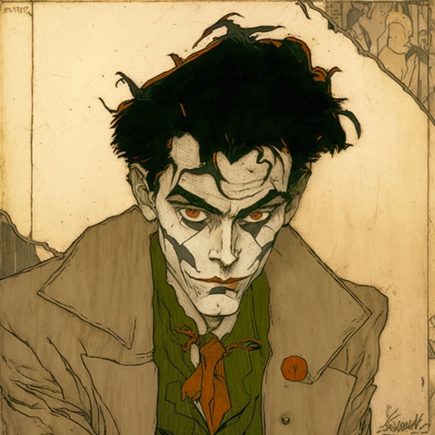 joker-art-style-of-egon-schiele