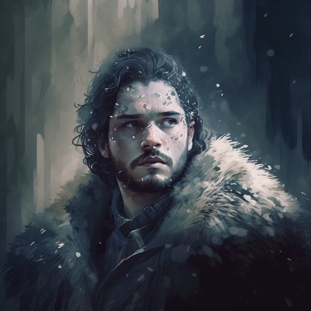 jon-snow-art-style-of-atey-ghailan