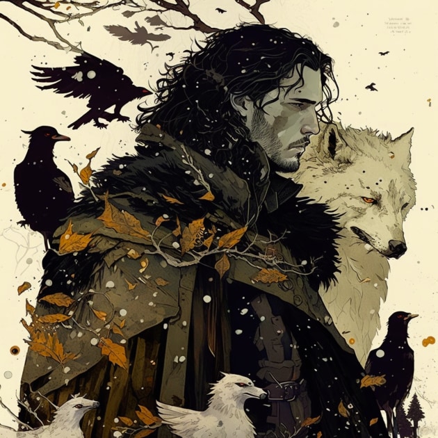 jon-snow-art-style-of-charles-vess