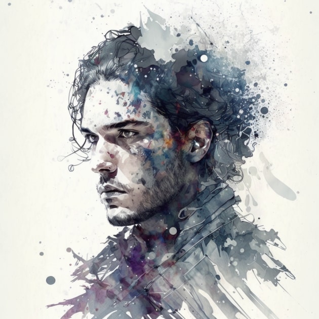 jon-snow-art-style-of-david-mack