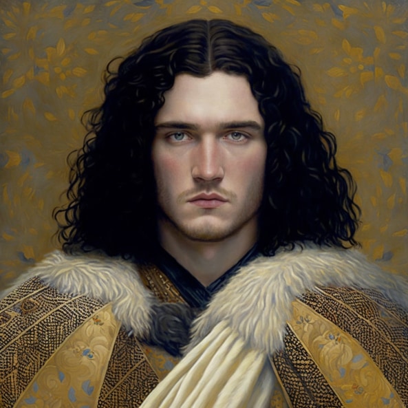 jon-snow-art-style-of-gustav-klimt